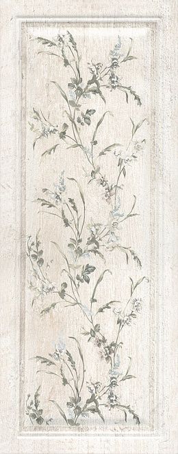 Керамическая плитка Kerama Marazzi Плитка Кантри Шик белый панель декорированный 20х50