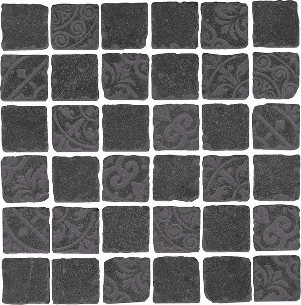 SBM002/DD639920 Про Фьюче черный мозаичный 30x30x0,9 декор мозаичный (гранит)