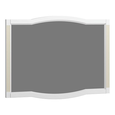 Зеркало OPADIRIS Лаура 120, белый матовый с патиной - бежевый
