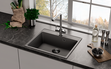 Мойка кухонная ULGRAN Quartz Forte 580-10, песок