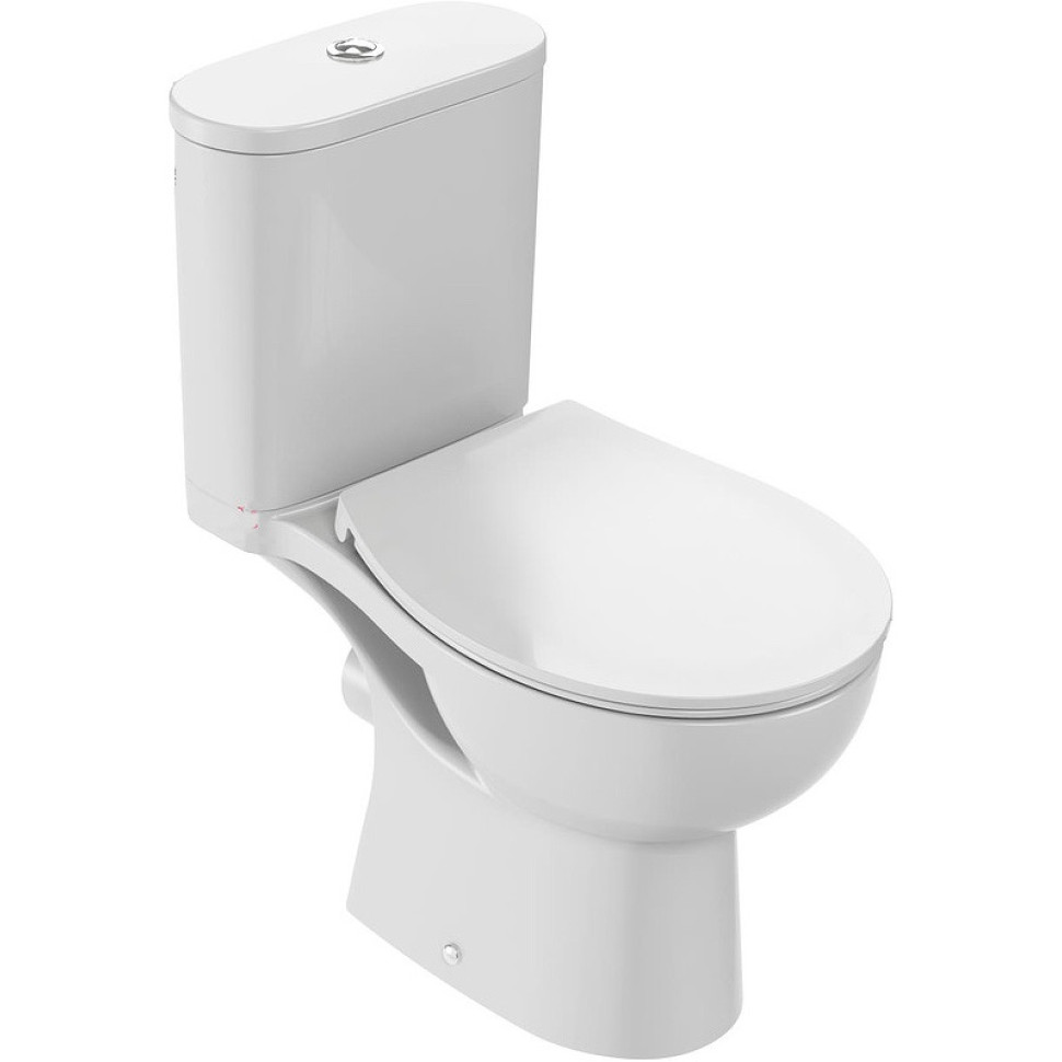 Унитаз-компакт безободковый Jacob Delafon Louis E28062RU-00 с крышкой-сиденьем микролифт, белый