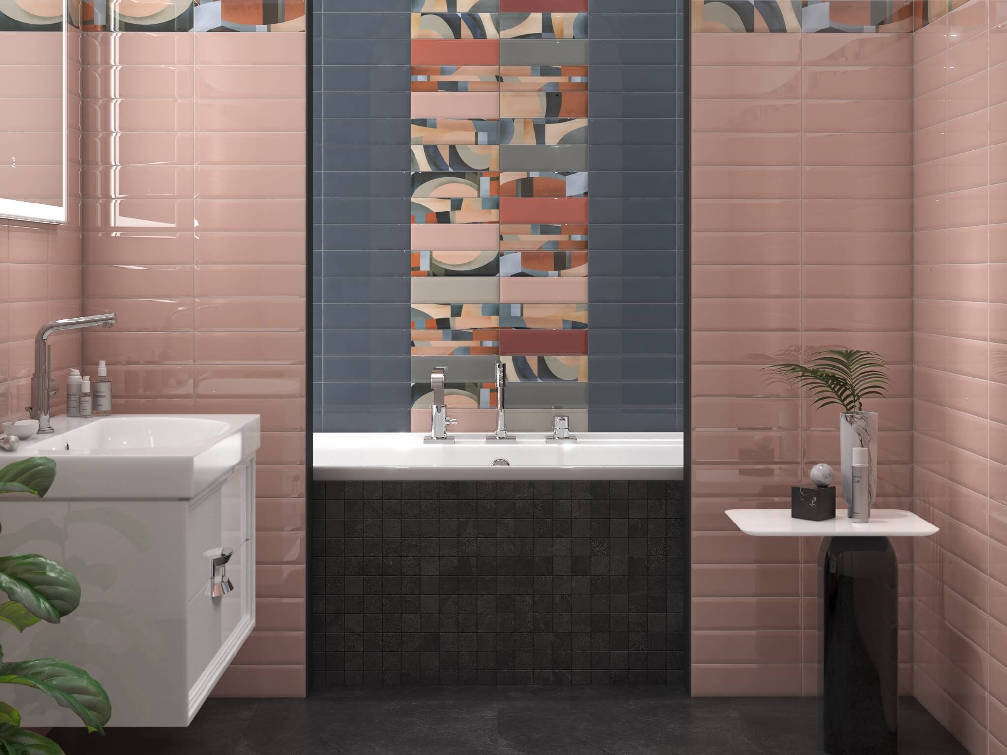 Керамическая плитка Kerama Marazzi Декор Закат 8,5х28,5