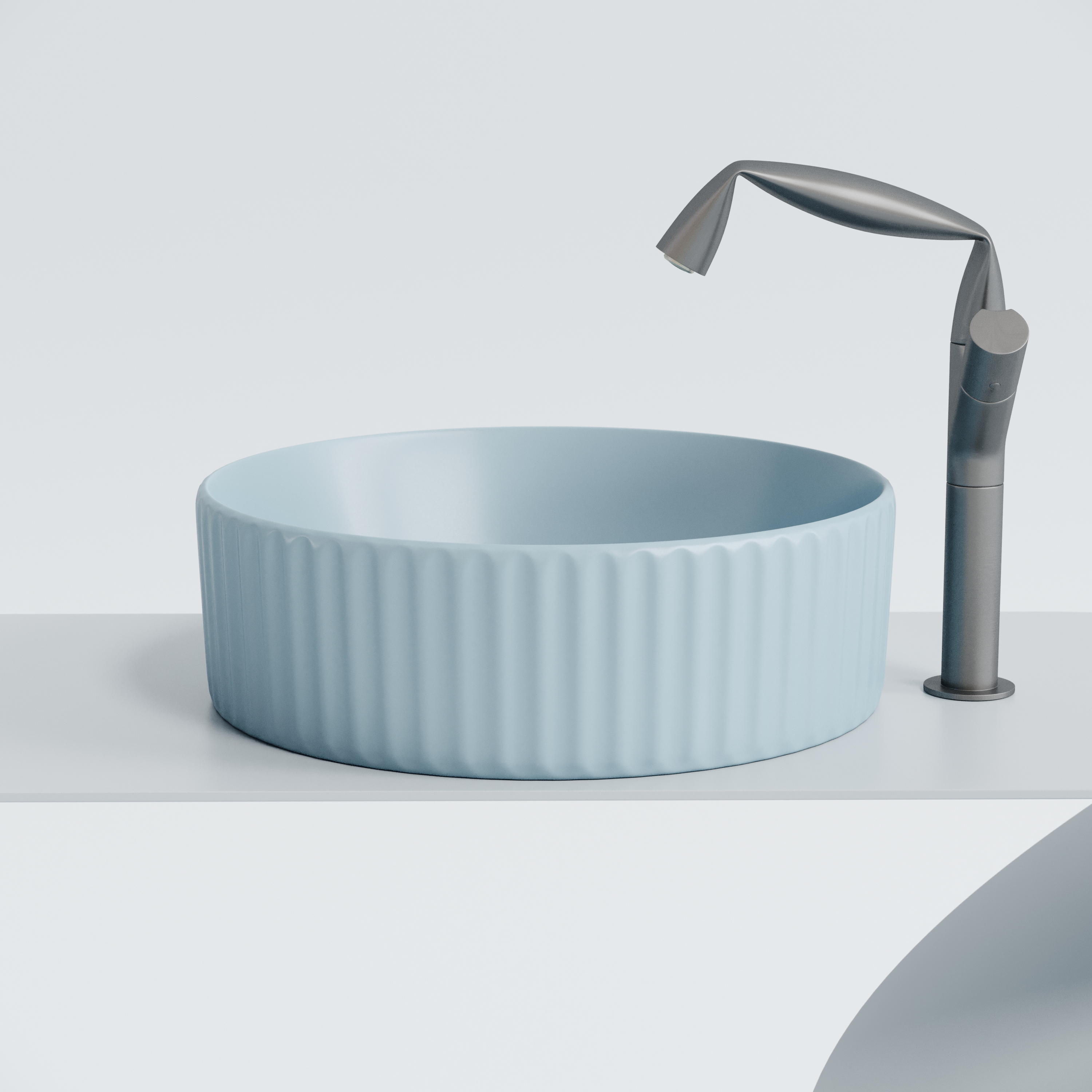 Рукомойник Ceramica Nova Element 36, см CN6057ML голубой матовый