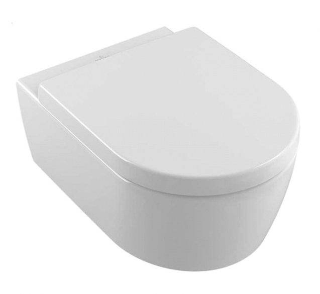 Унитаз подвесной Villeroy&Boch Avento 5656 HR с крышкой сиденьем Soft Close альпийский белый