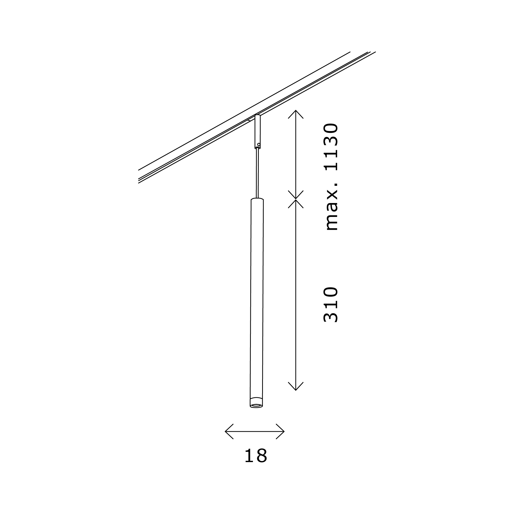 Светильник трековый SUPER5 LED 1х3W