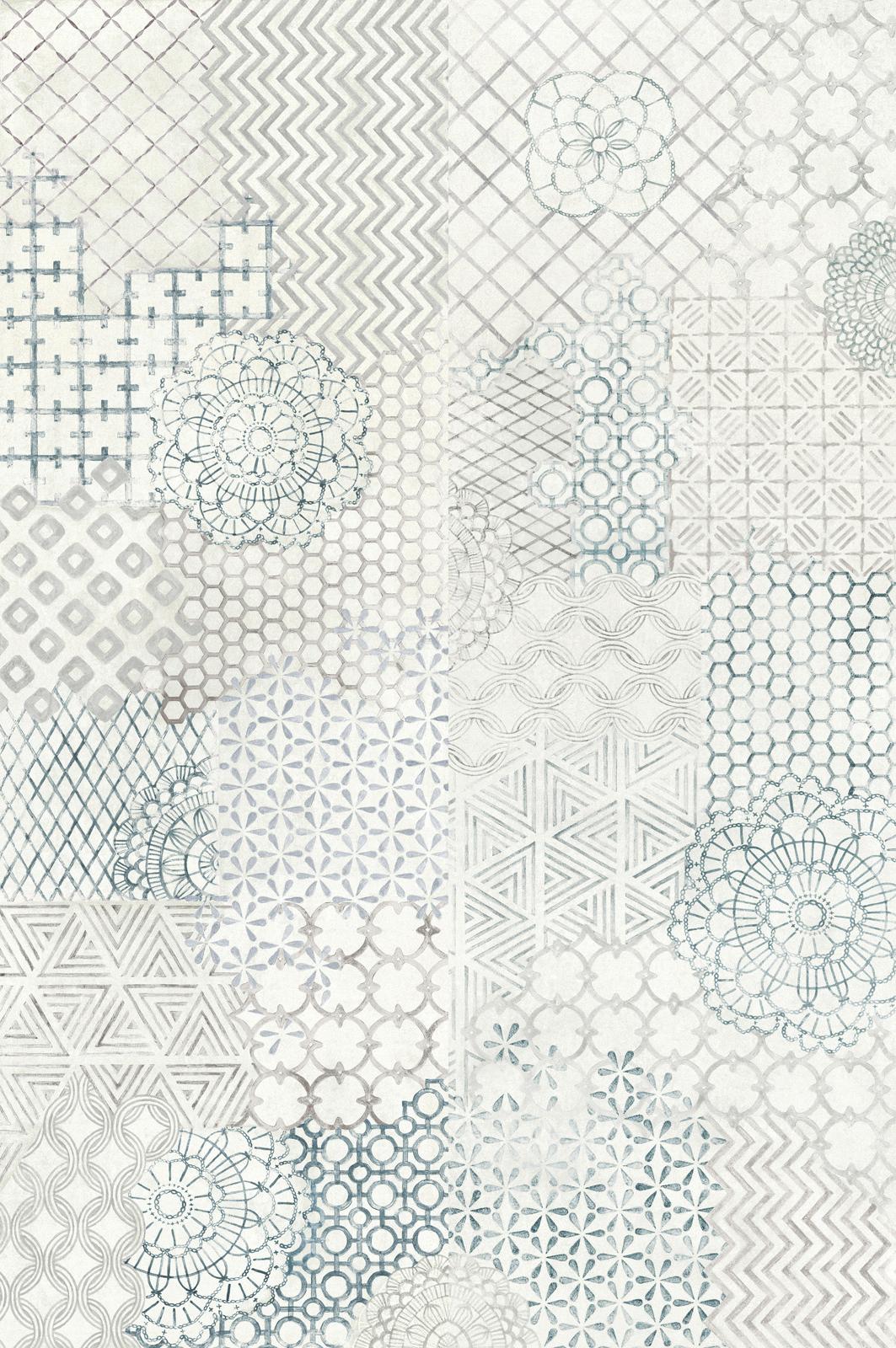 Керамическая плитка Marazzi Italy Декор Fresco Decoro Crochet Light rett. 32,5х97,7