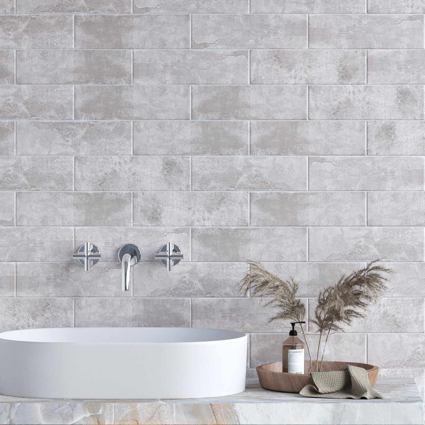 Керамическая плитка Kerama Marazzi Плитка Маттоне серый светлый 8,5х28,5