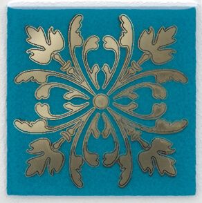 Керамическая плитка Kerama Marazzi Вставка Клемансо бирюзовый 4,9х4,9