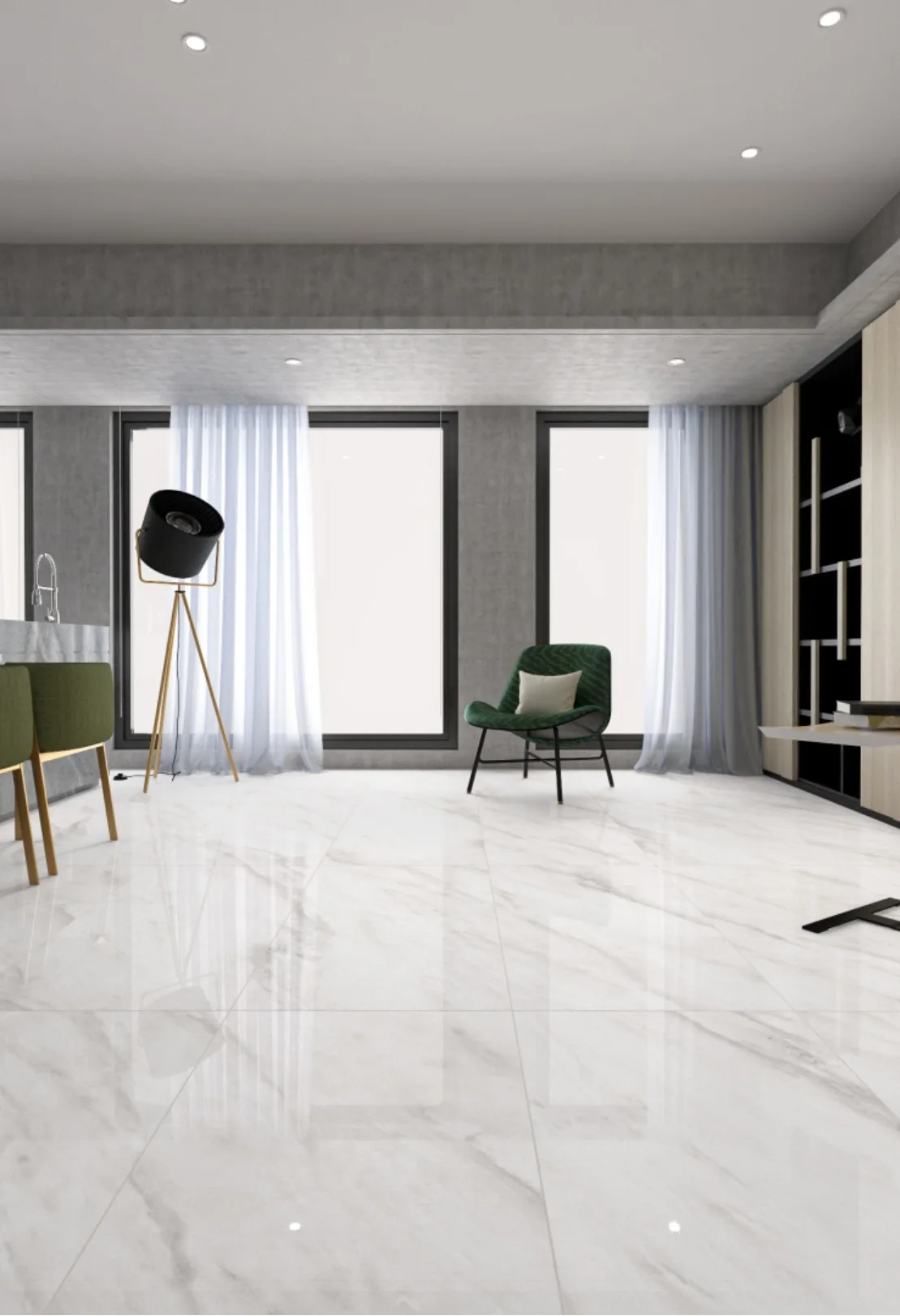 Керамогранит Maimoon ceramica Black Lorence highglossy 60х120