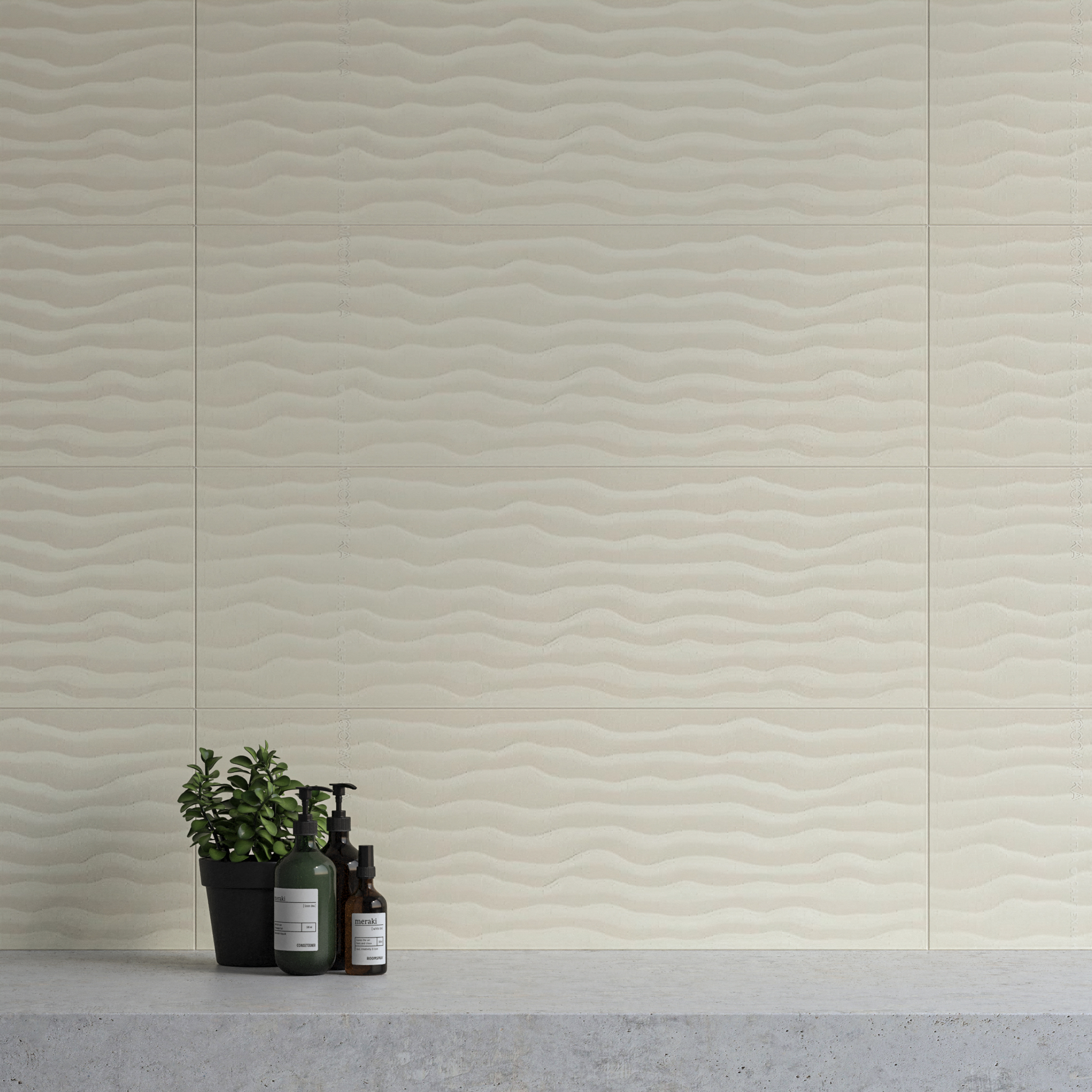 Керамическая плитка Ragno Плитка Frame Cream Strutturato 25х76
