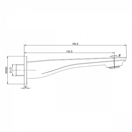Наполнитель для ванны Lemark LM5981CW встраиваемый для LM5922CW, хром/белый