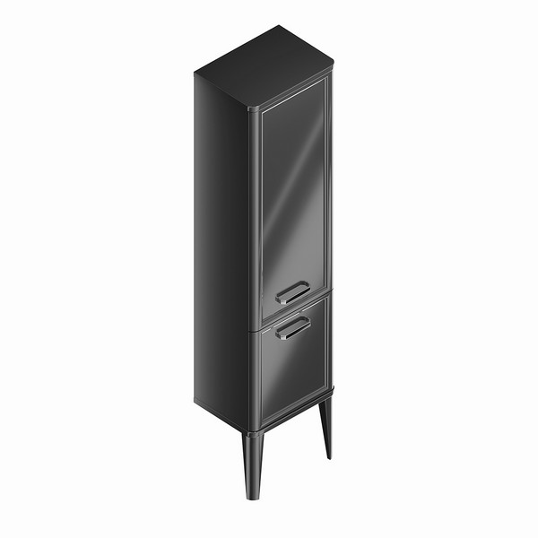 PO.N.150/BLK Пенал POMPEI напольный/подвесной 150, черный глянцевый