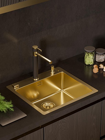 Смеситель для кухни Alveus Zina Monarch Gold PVD золото