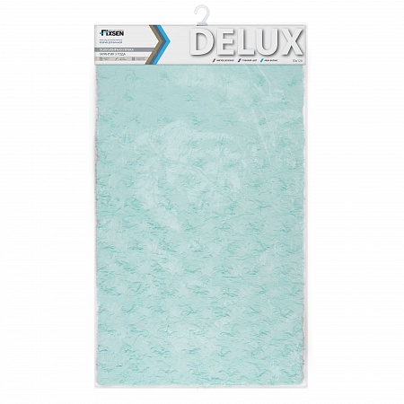 Fixsen DELUX FX-9040T Коврик для ванной 1-ый (70х120 см), бирюзовый