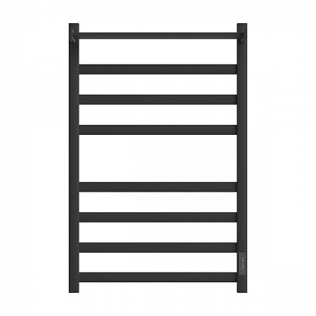 Полотенцесушитель электрический Point Меркурий PN83858PB П7 500x800 с полкой, диммер справа, черный