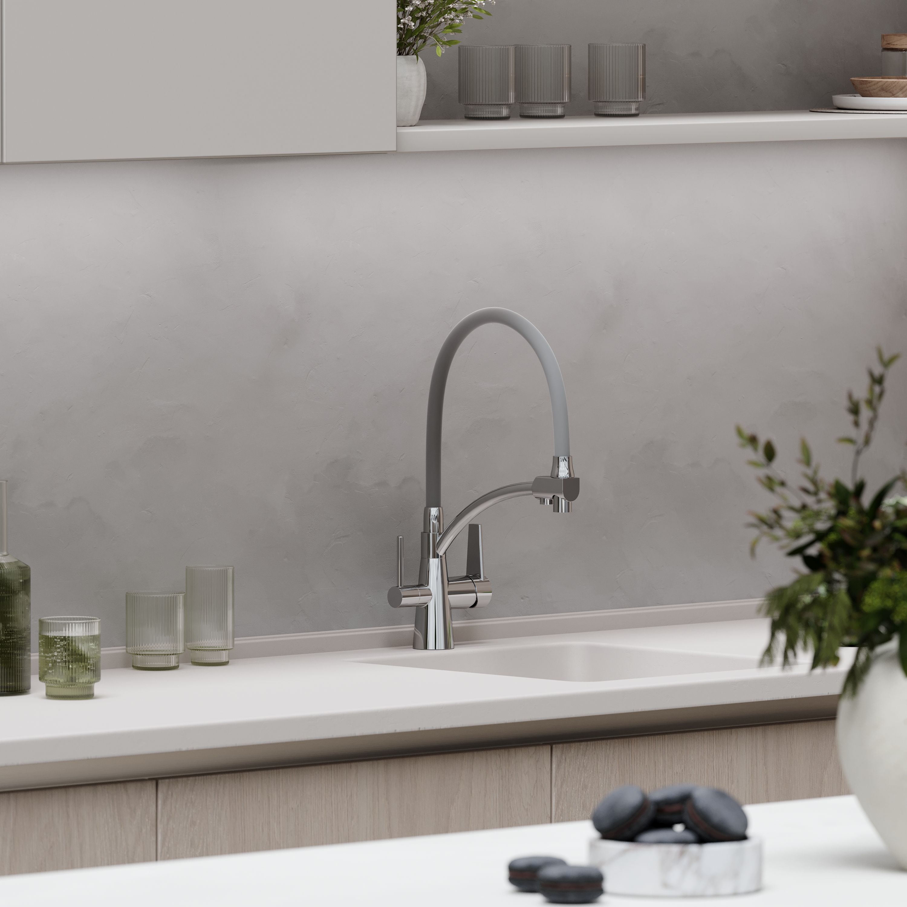 Смеситель для кухонной мойки Sancos Eri SC4001CH глянцевый хром