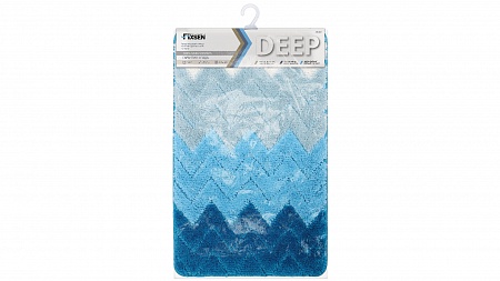 Fixsen DEEP FX-5003C Коврик для ванной 1-ый голубой