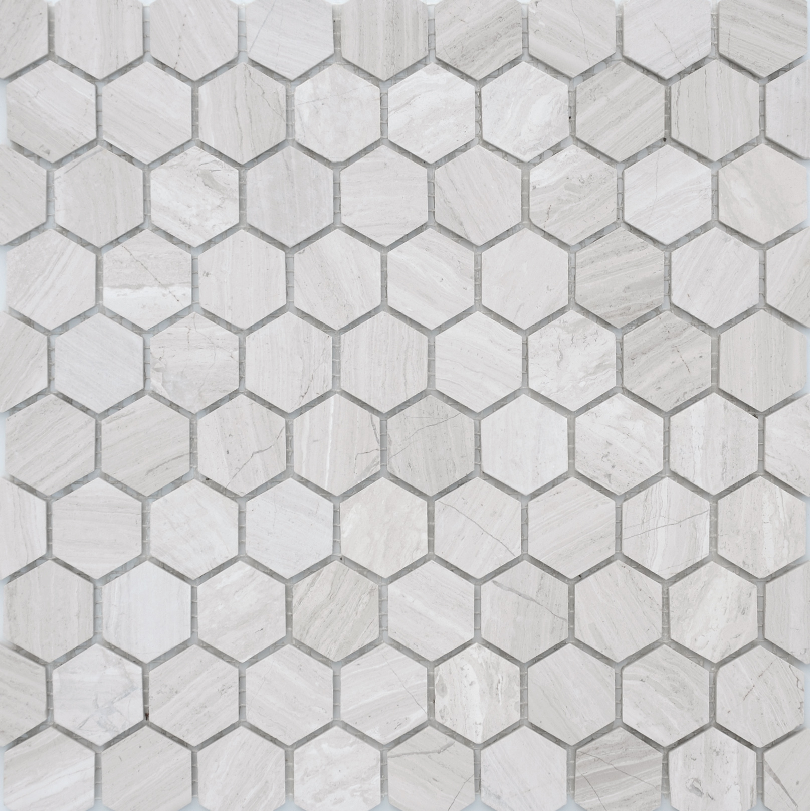 Мозаика LeeDo & Caramelle Travertino silver MAT hex (18x30x6) 28,5x30,5