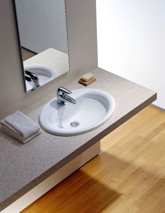 Раковина Laufen Pro 8.1395.1.000.104.1 56x44 см встраиваемая сверху