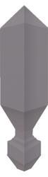 Керамическая плитка Marazzi Italy Вставка Angolare -MERTON Gris 1,5х1,5