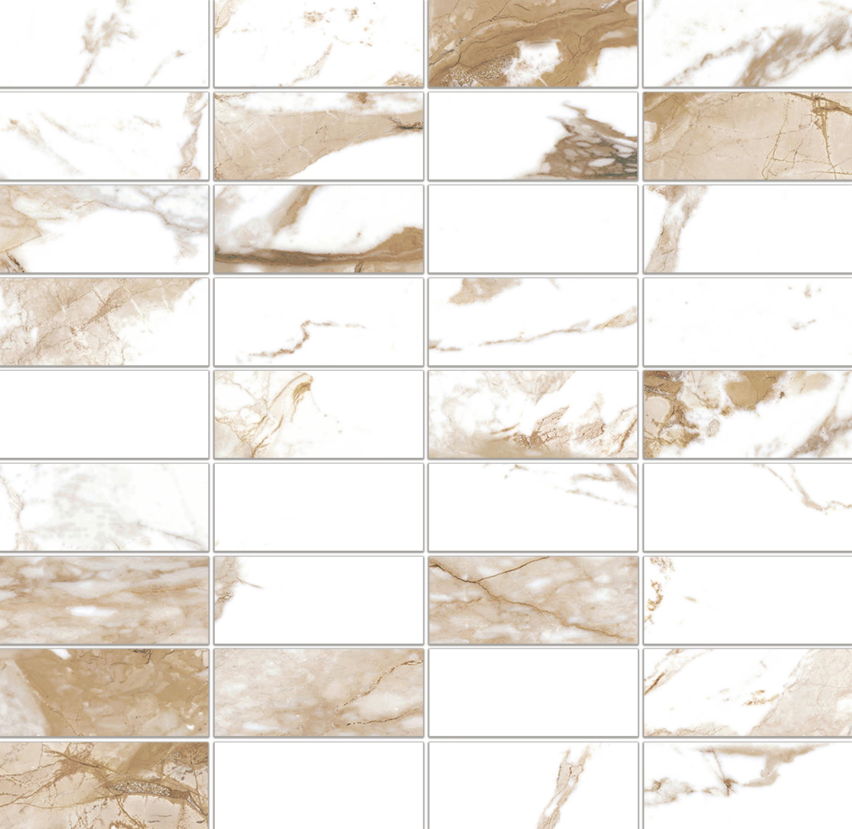 Мозаика Meissen Wild chic белый 30x30