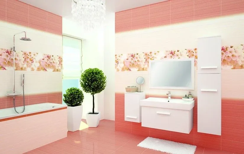 Керамическая плитка Cersanit Панно Cherry 40х88