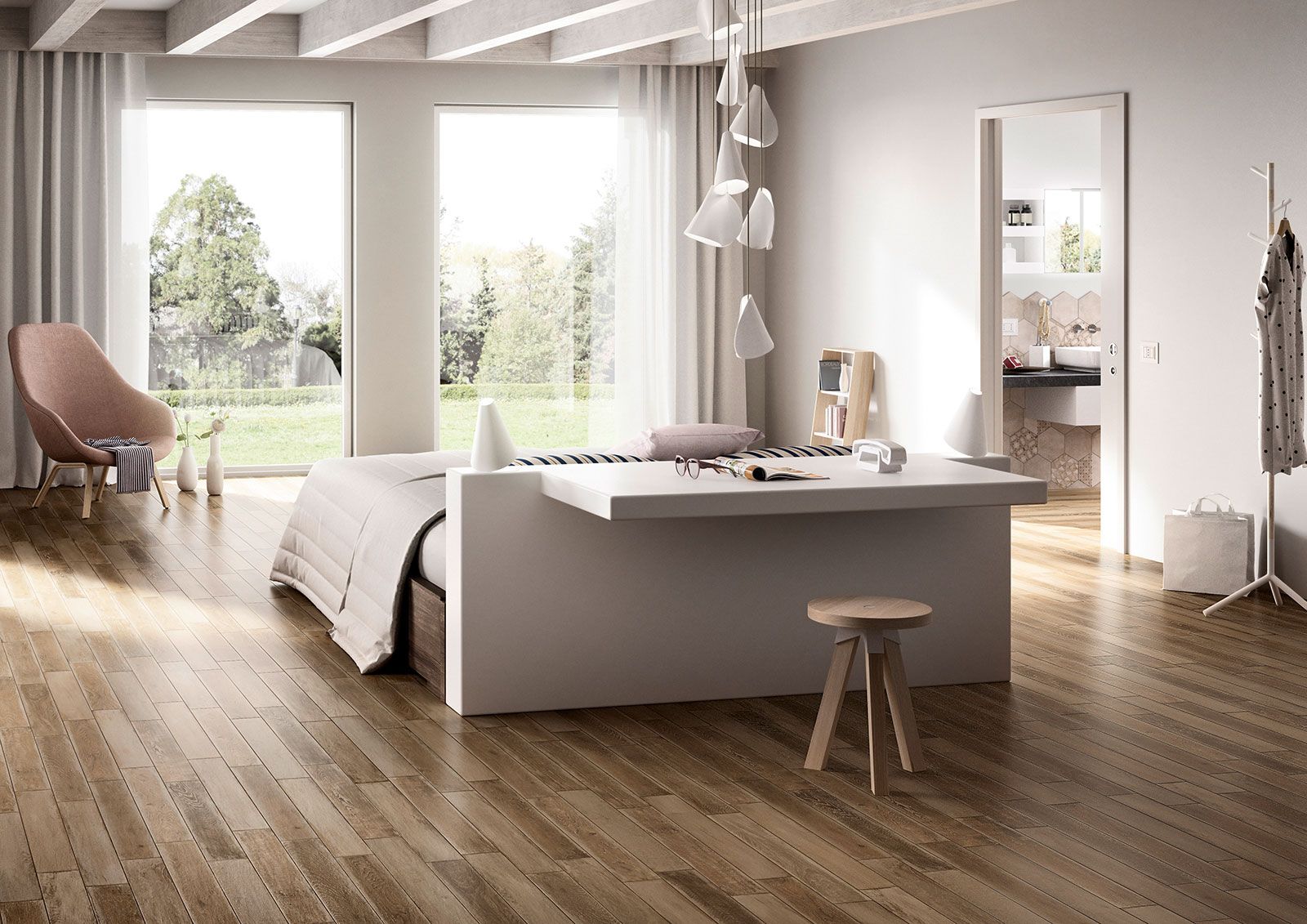 Керамогранит Marazzi Italy Плинтус Batt.Treverkage Grey 5х70