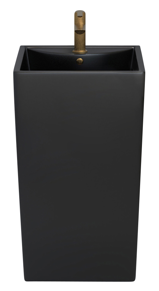 Раковина напольная Azario Comella 48 см AZ-314MB матовый черный