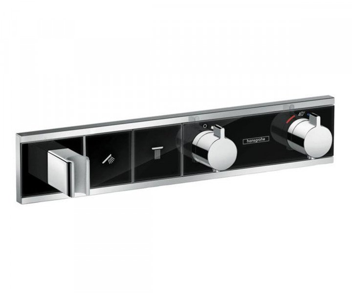 Термостат для душа Hansgrohe RainSelect 15355600 2 потребителя черный/хром
