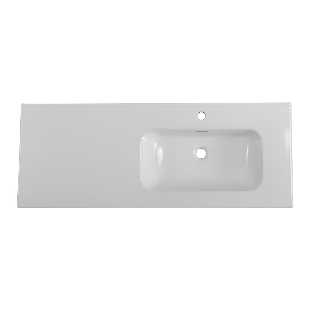 Раковина BelBagno 120 см BB1200ETL-R глянцевая белая