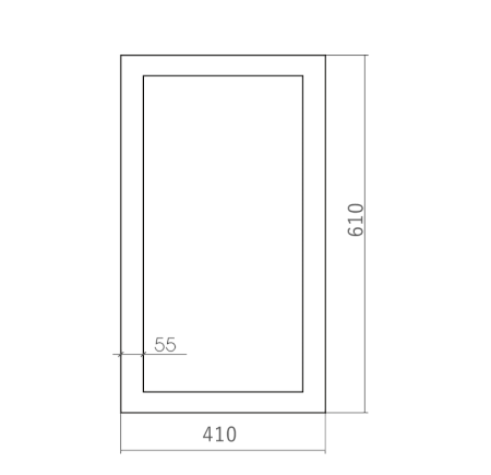 Зеркало Silver Mirrors Глянец белый 410х610