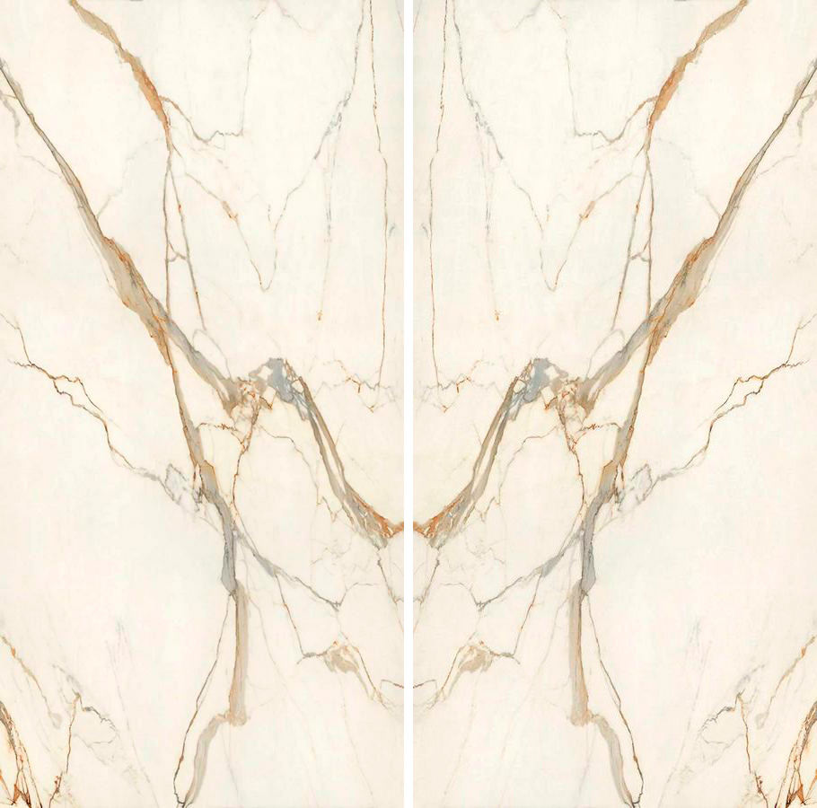 Керамогранит Calacatta Imperiale Bookmatch Silk 160x320