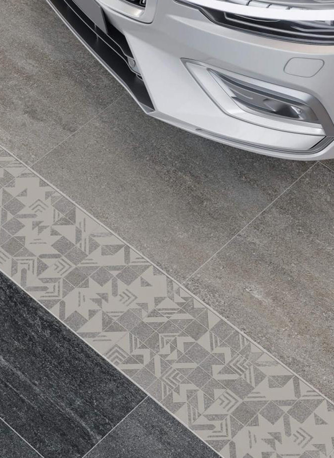 Керамогранит Kerama Marazzi Декор Про Нордик серый светлый мозаичный 30х30