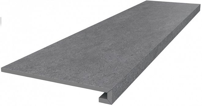 Керамогранит Kerama Marazzi Ступень клееная Фондамента серый темный 33х119,5