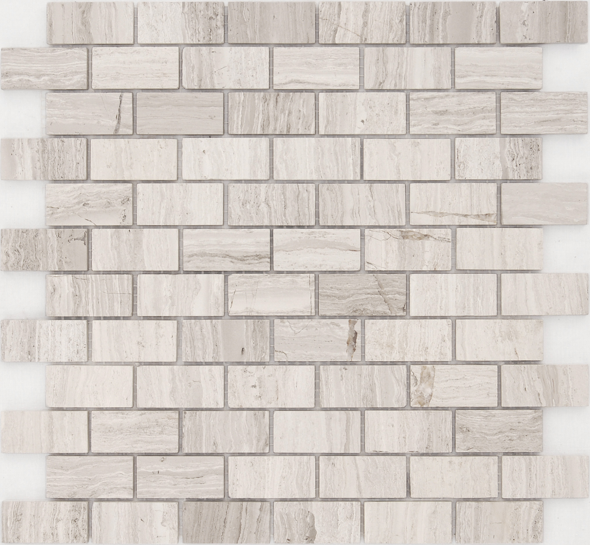 Мозаика Caramelle Travertino Silver POL 23x48x7