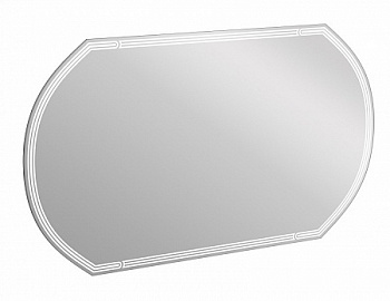 Зеркало LED 090 design 120x70 с подсветкой с антизапотеванием овальное