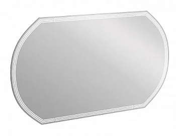 Зеркало LED 090 design 120x70 с подсветкой с антизапотеванием овальное