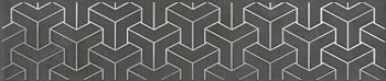 Керамическая плитка Kerama Marazzi Бордюр Ломбардиа антрацит 5,4х25