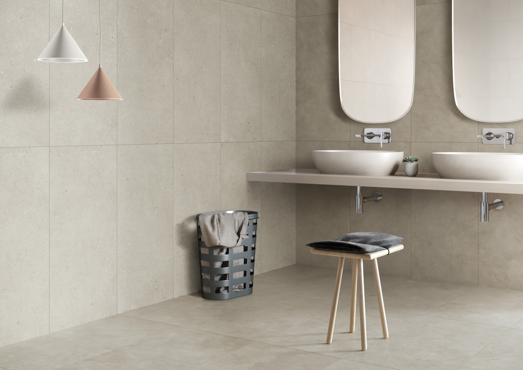 Керамогранит Vitra FlakeCement Серый Матовый R10A Ректификат 60х120