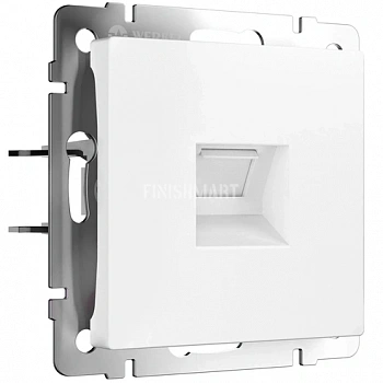 Розетка Ethernet RJ-45 cat. 6A экранированная (белый матовый) W5120001