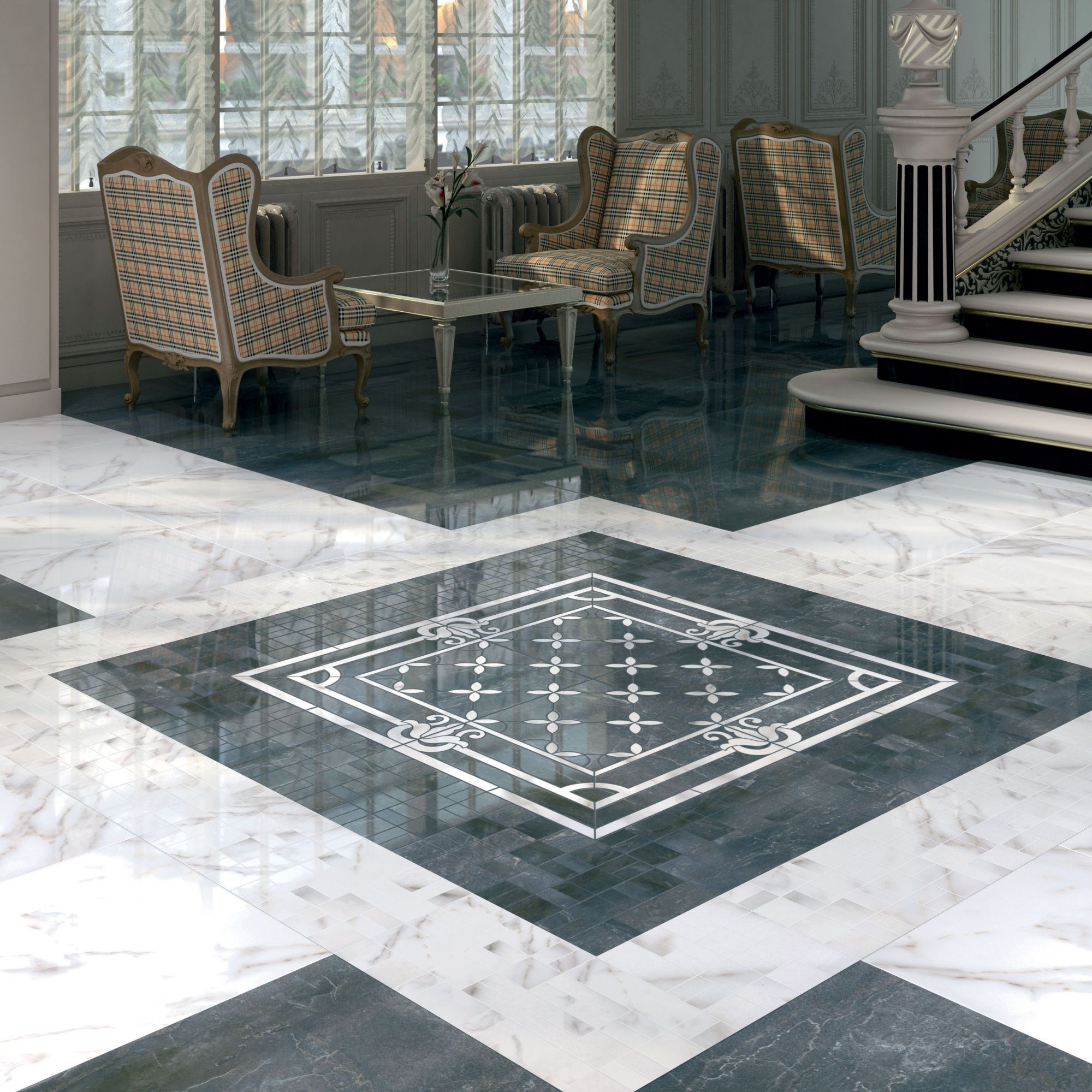 Керамогранит Kerama Marazzi Декор Виндзор мозаичный 30х30
