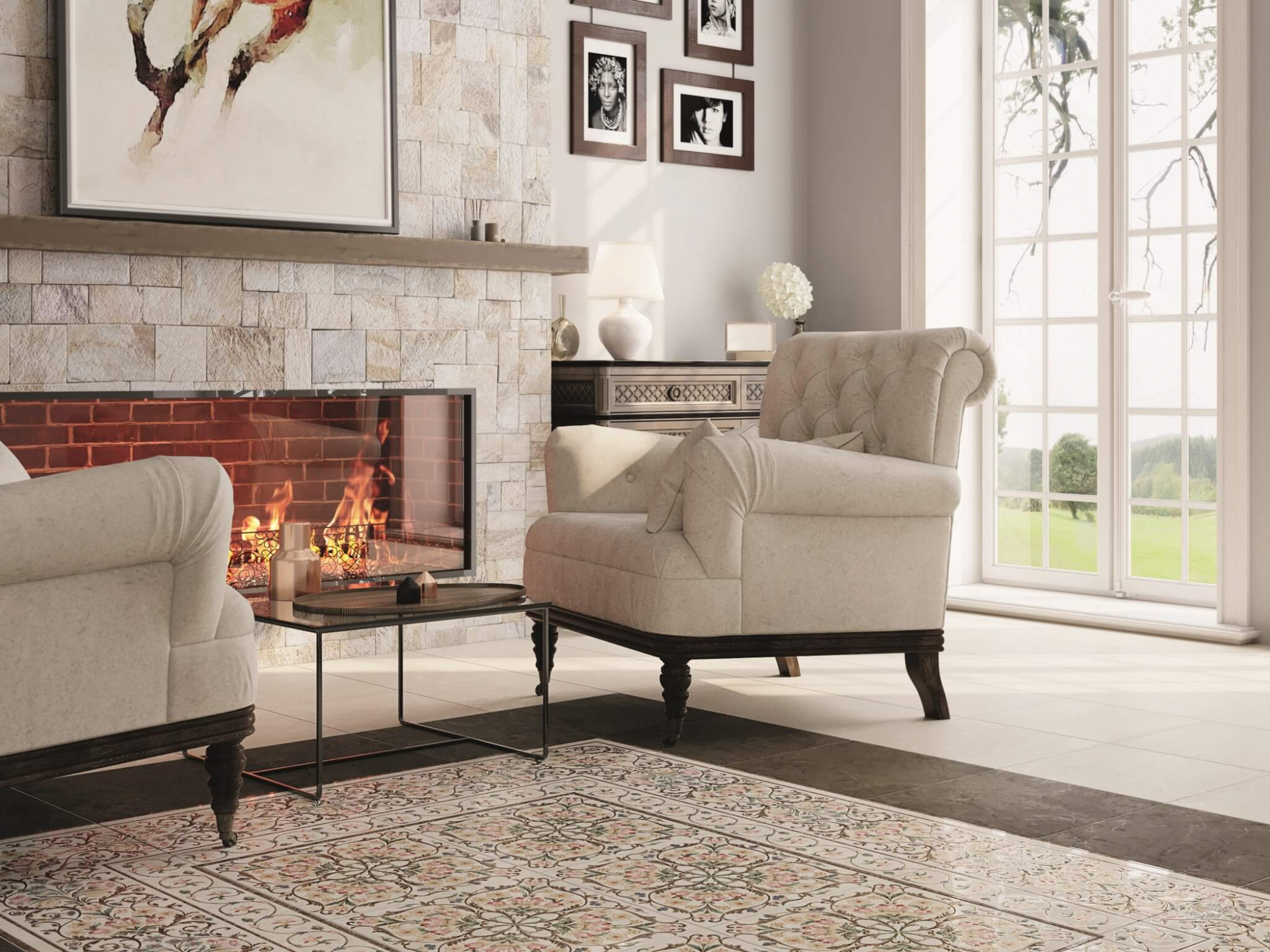 Керамическая плитка Kerama Marazzi Плитка Лирия беж 15х40