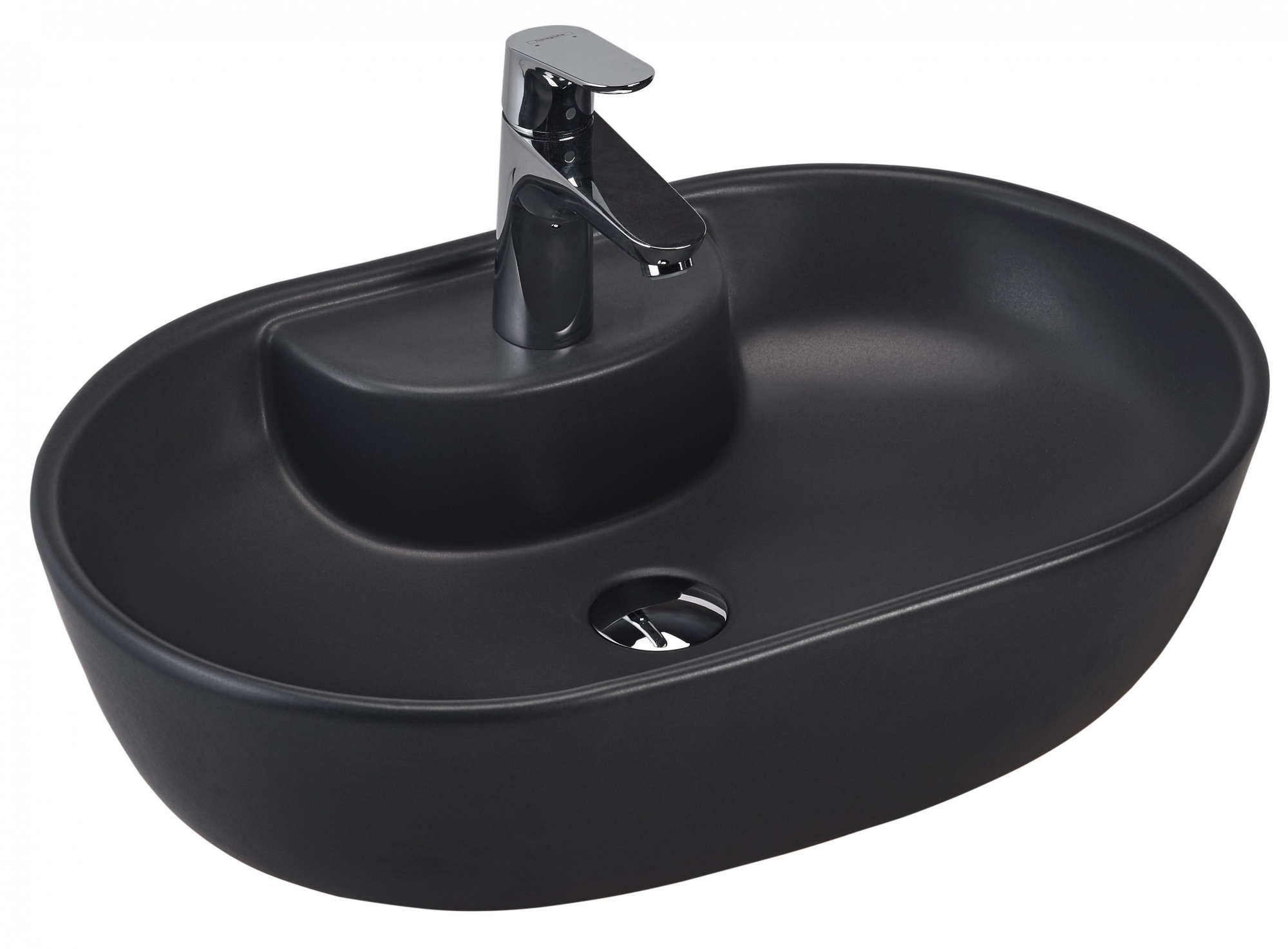 Раковина beWash Bogen 60 см 88611180 антрацит