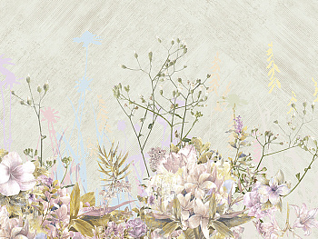 Z66879 Панно Zambaiti (Satin Flowers IV) (1*1) 5,10х3 винил на флизелине