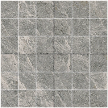 Мозаика Vitra Marmostone Темно-серый 7ЛПР (5х5) 30х30