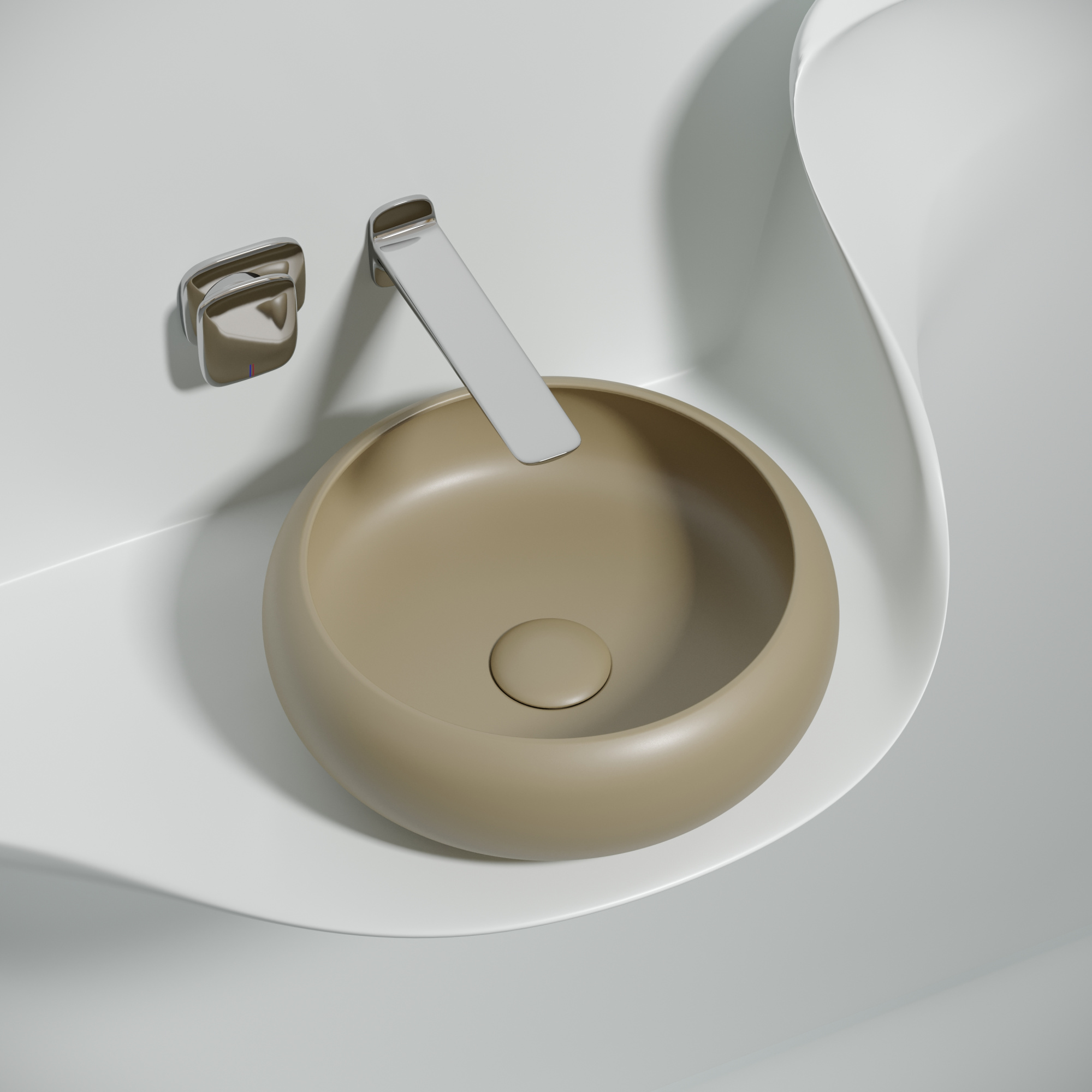 Рукомойник Ceramica Nova Element 36 см CN6050MC капучино