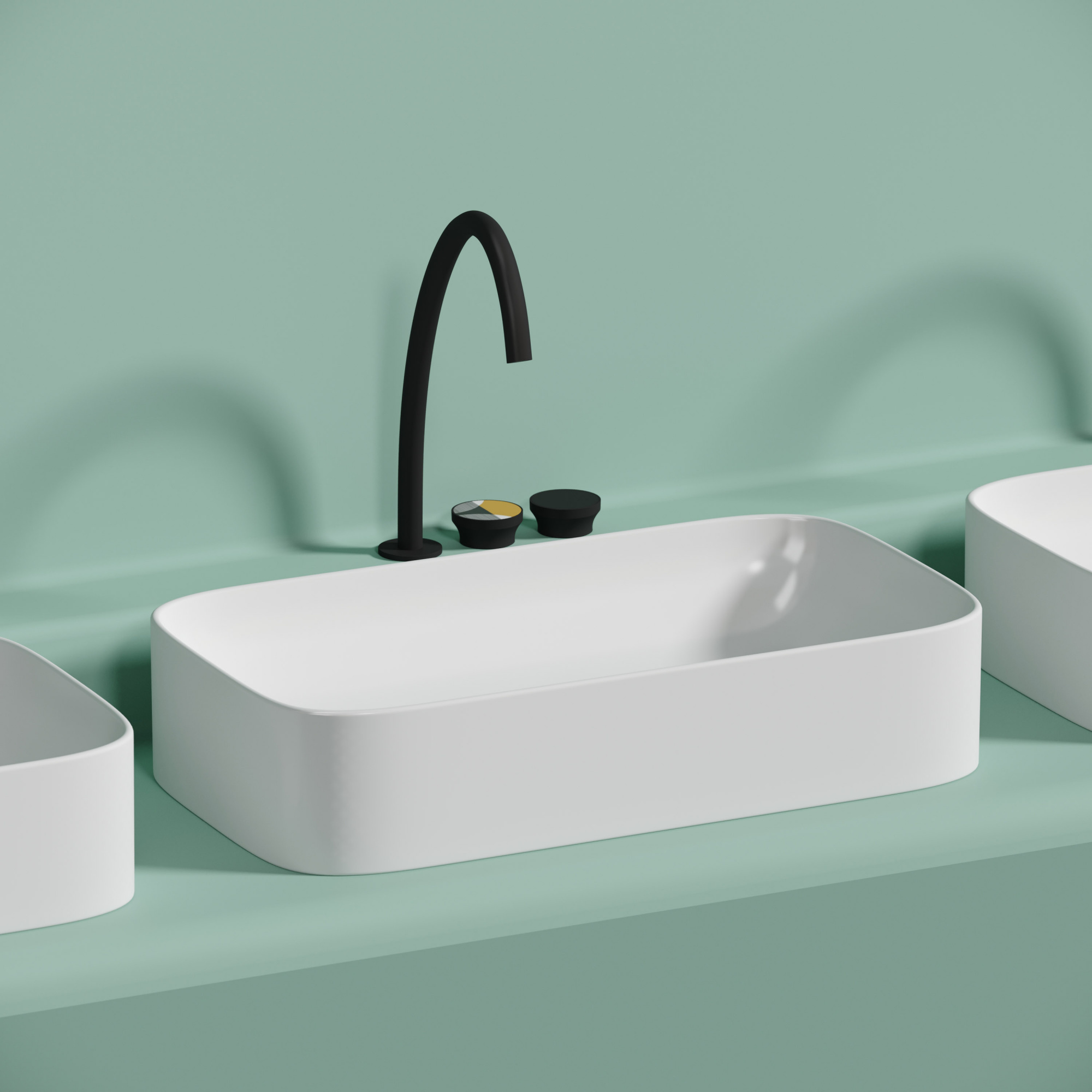Раковина Ceramica Nova Element 70,5, см CN6054MW белый матовый
