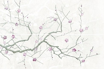 Керамическая плитка Cersanit Панно Haiku HI2U522DT светло-серый 50х75