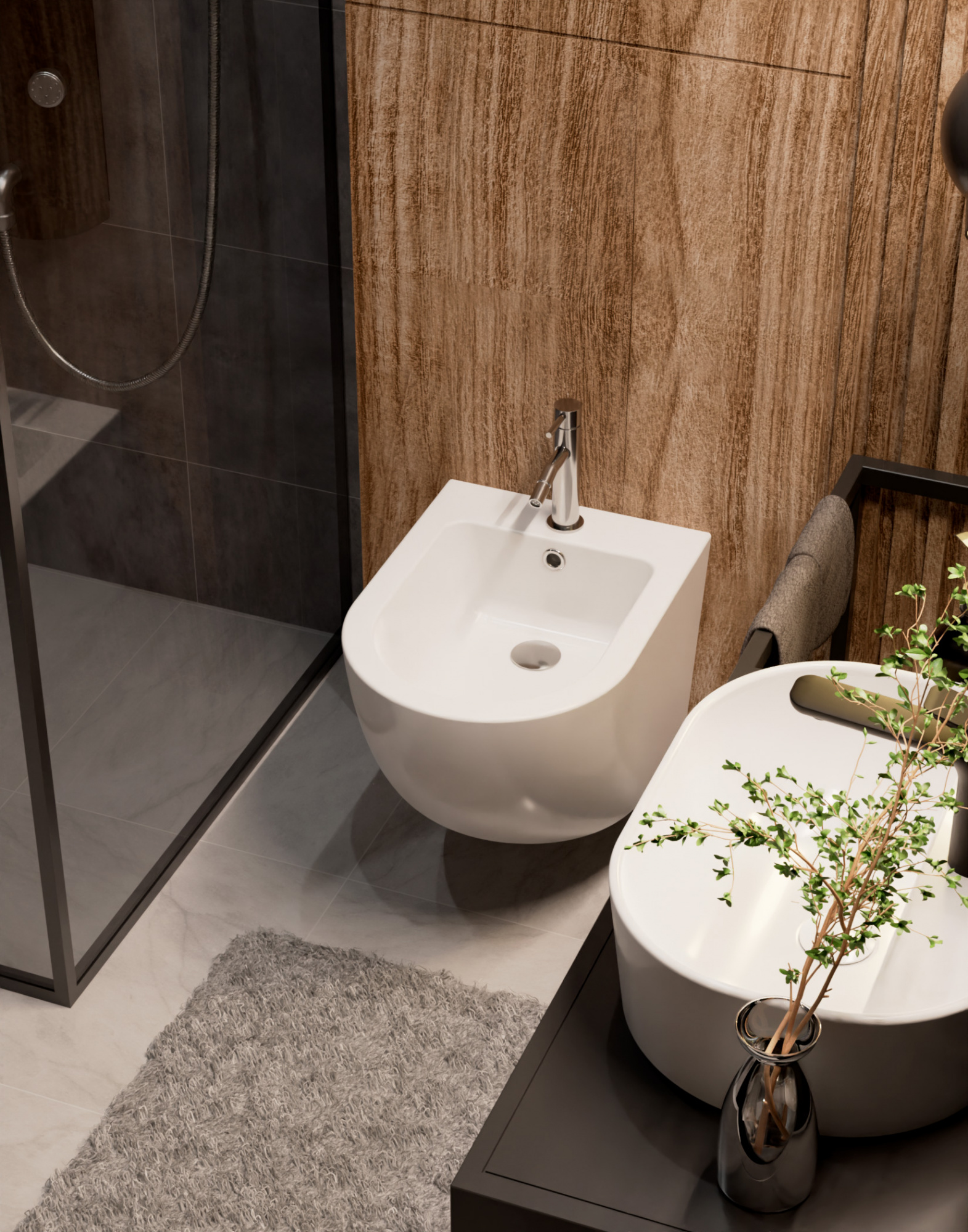 Смеситель для биде AQUAme Siena AQM6216CR хром глянец