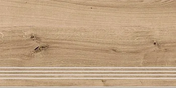 Керамогранит Cersanit Ступень Woodhouse темно-бежевый 29,7х59,8